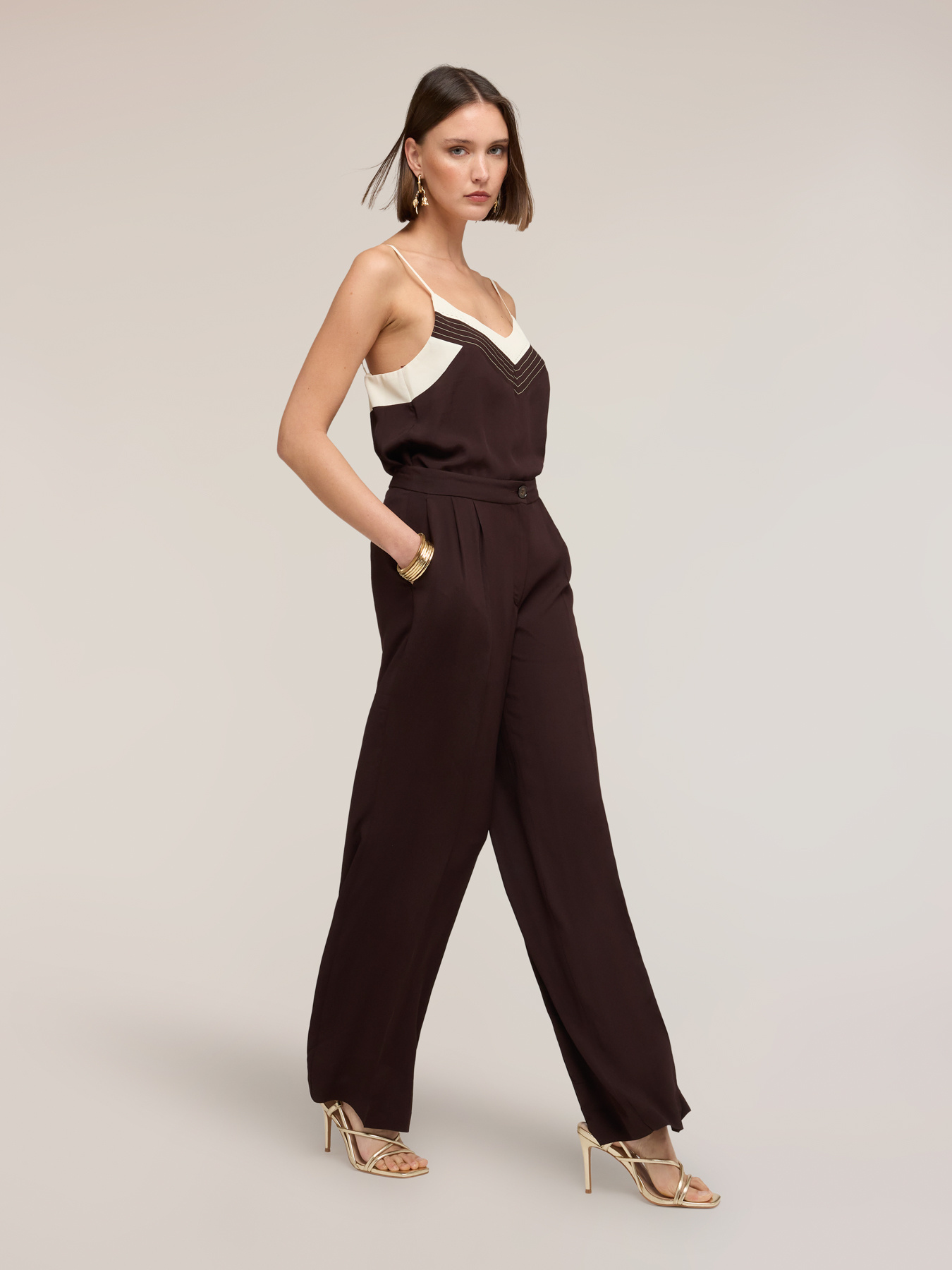 The Tailoring Lab palazzo pants image number 2