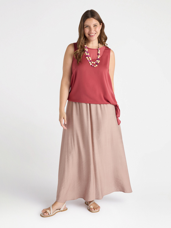 Long viscose skirt