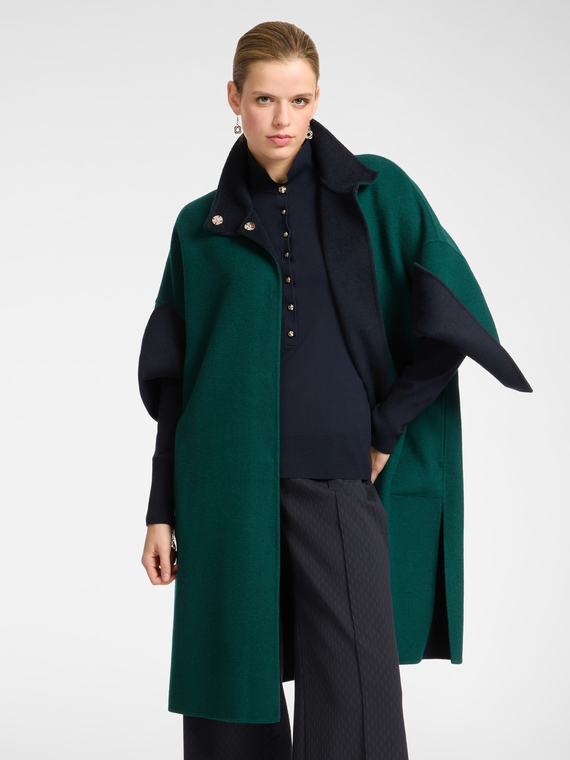Two-tone reversible coat