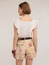 Jersey top with flounce image number 1