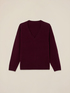 Maglia in pura lana con scollo a V image number 3