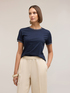 Tricou cu margini tricotate image number 2
