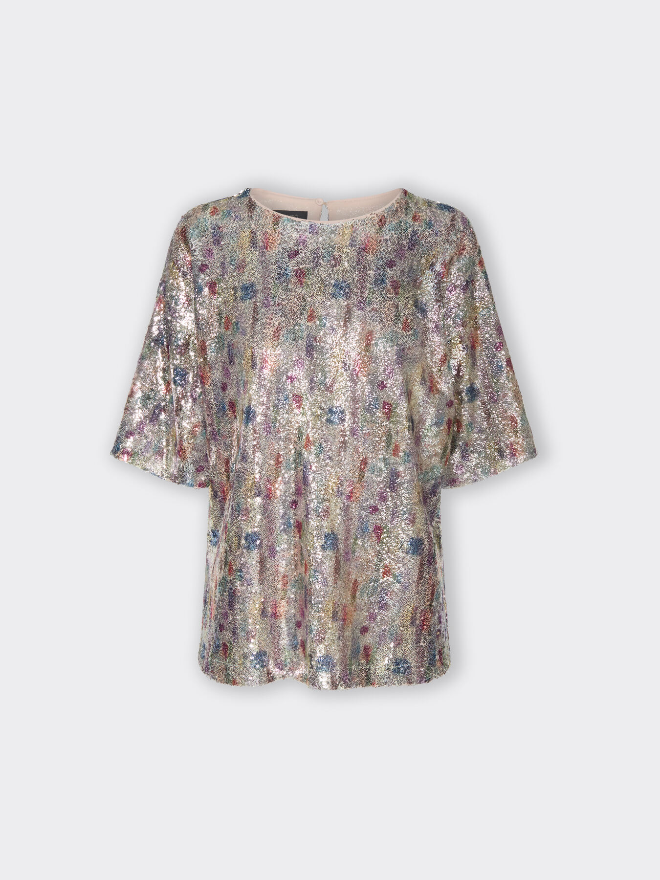 Bluse aus T&uuml;ll mit Pailletten image number 4