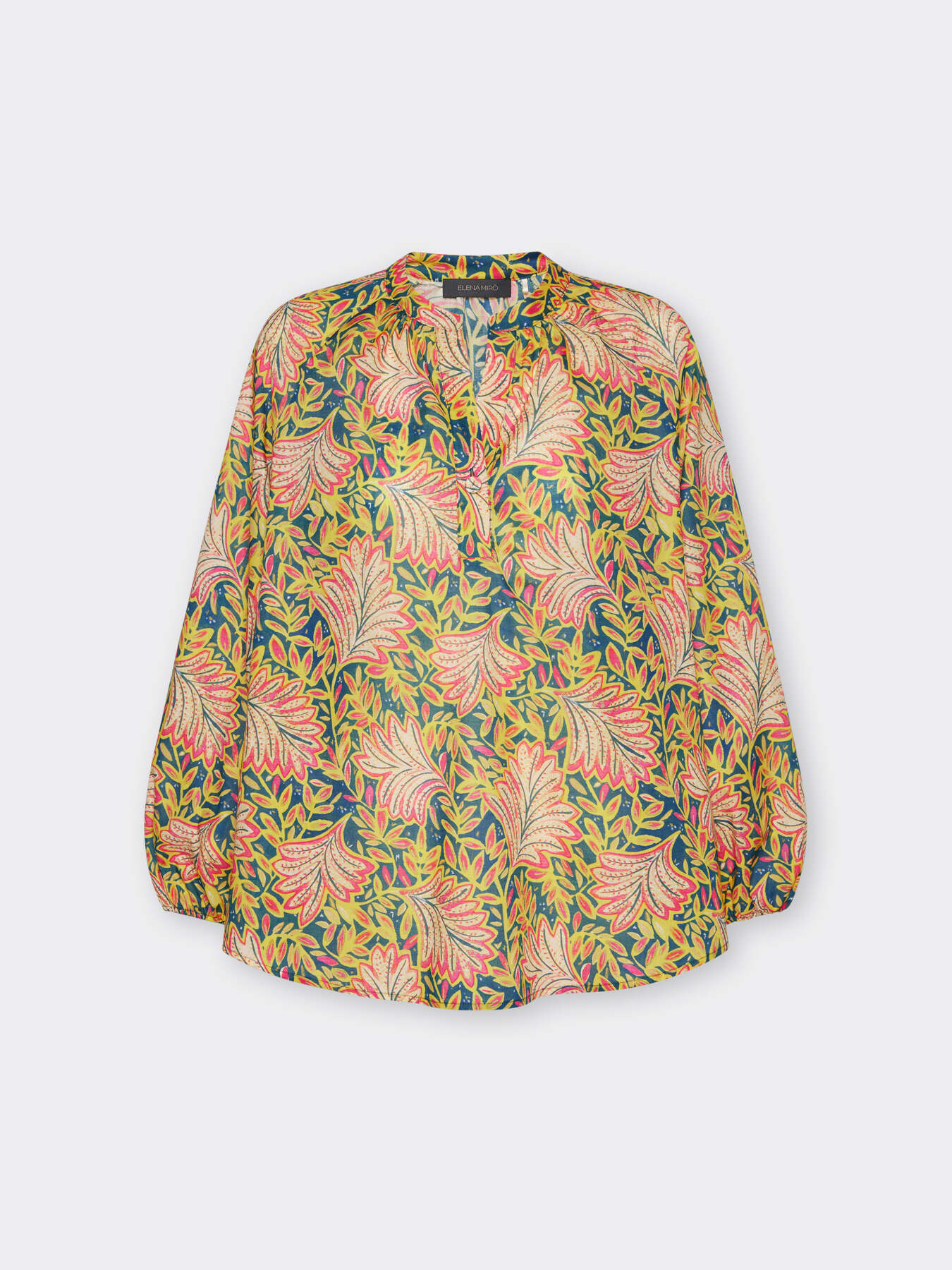 Bedruckte Bluse aus Baumwoll-Musselin image number 4
