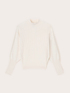 Oversized flat rib knit sweater image number 4