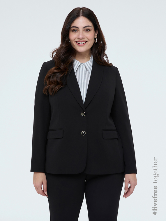 Fitted blazer in stretch fabric