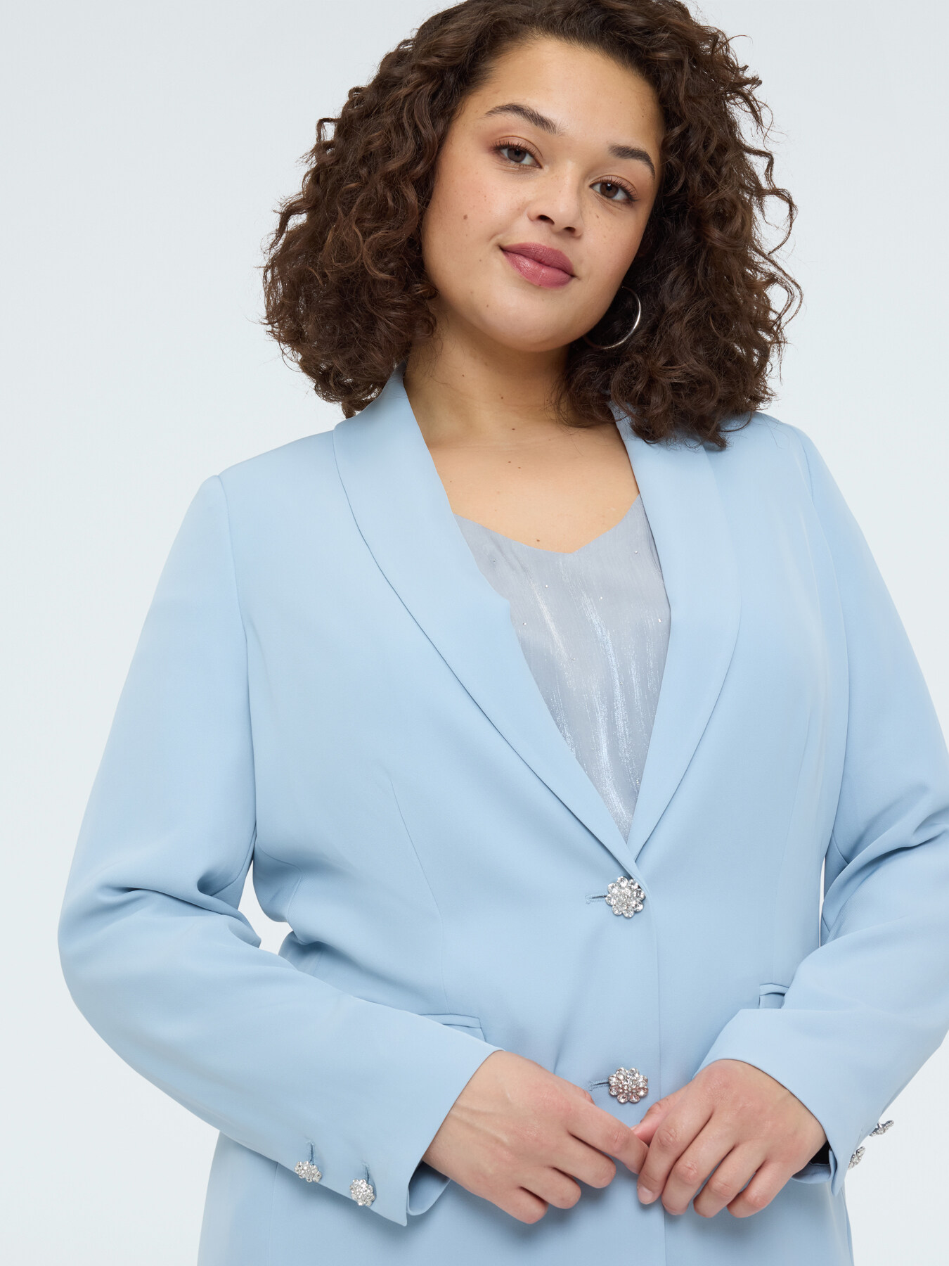 Blazer with jewel buttons image number 3