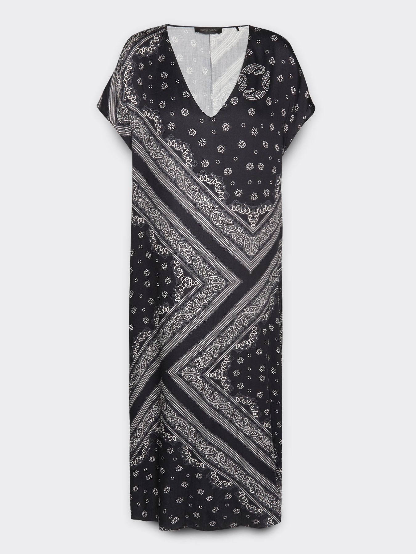 Midi dress with scarf print image number 4
