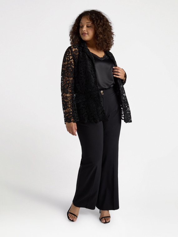 Straight-leg lightweight poplin trousers