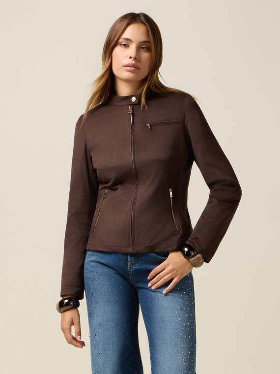 Giacca corta effetto su&egrave;de