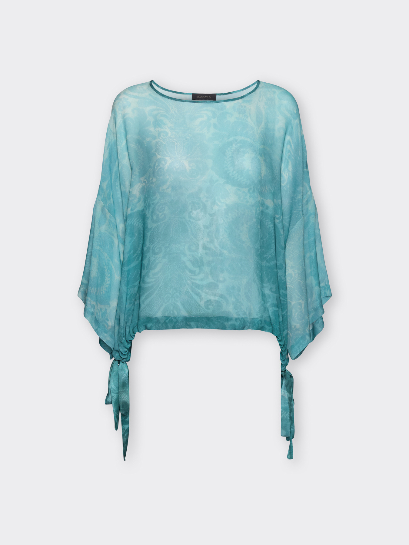 Blusa in georgette stampata image number 4