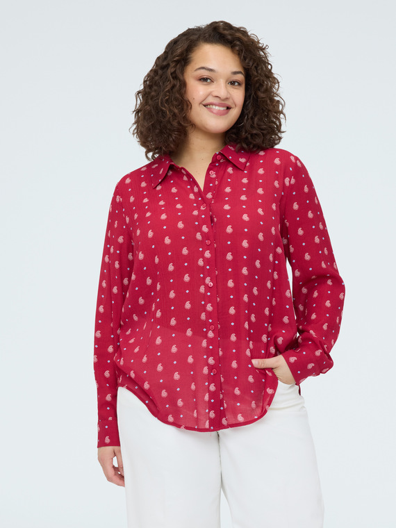 Camicia stampa micro paisley