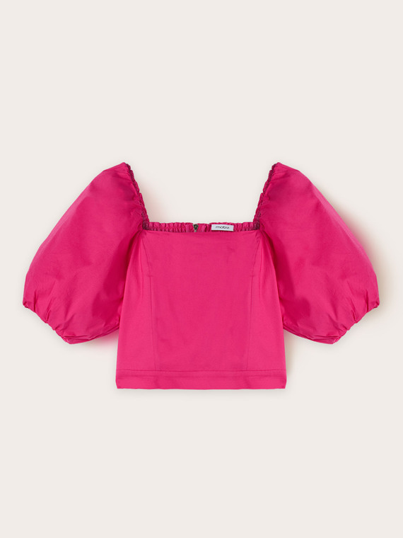 Top with balloon sleeves
