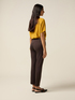 Pantaloni regular in punto milano image number 1