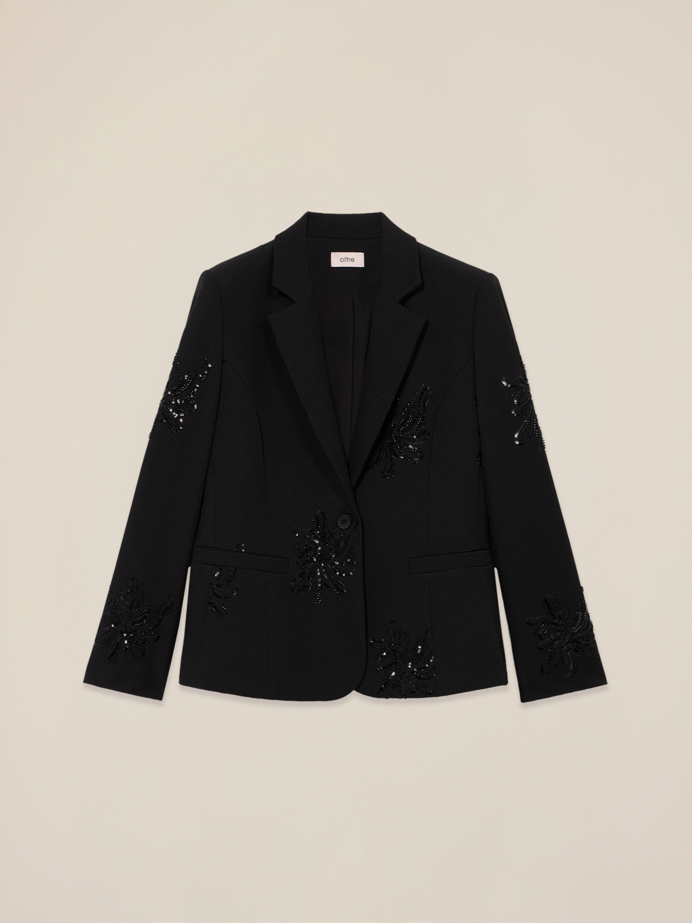 Blazer with sequin embroidery image number 3