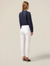 Skinny pants in cotton and Tencel with jewel button image number 1