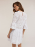 Mini dress with broderie anglaise ruffles image number 1