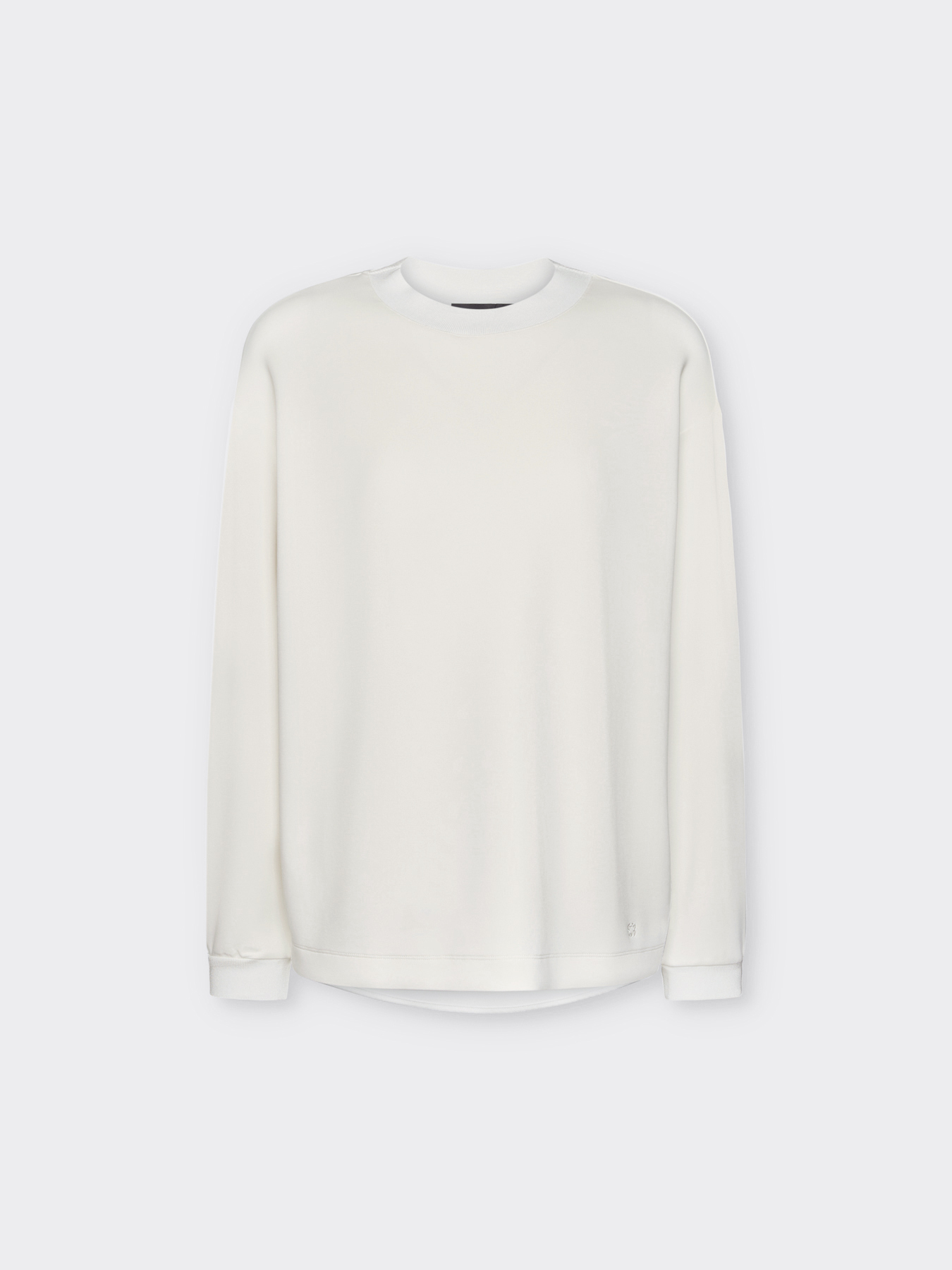 Sweat-shirt en deux tissus avec broderie Monogram image number 4