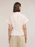 Lurex striped muslin shirt image number 1
