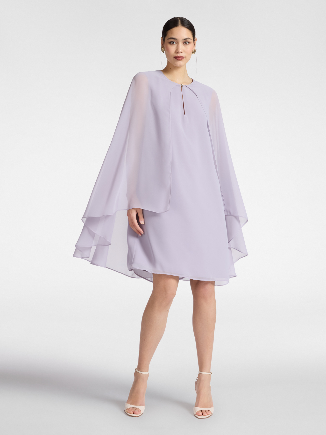 Robe superpos&eacute;e en georgette image number 3