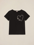 Cotton T-shirt with jewel embroidery image number 3
