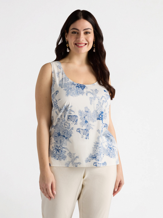 Jungle print top