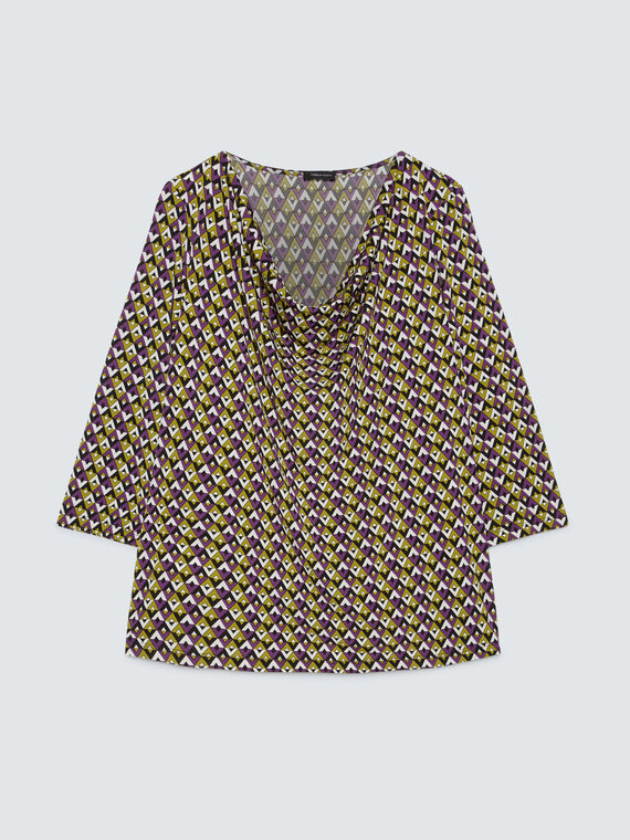 T-Shirt aus Jersey mit geometrischem Print