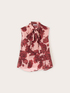 Floral blouse in crepe fabric image number 4