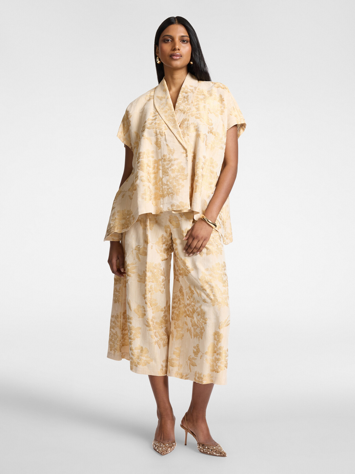 Caban jacquard lamin&eacute; image number 2