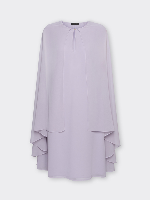 Robe superpos&eacute;e en georgette