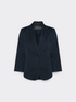 Blazer de raso el&aacute;stico image number 4