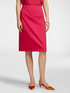 Solid color straight skirt image number 2