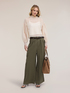 Palazzo pants with cargo pockets image number 0