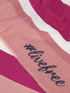Gestreifter Schal mit Logo #livefree image number 2