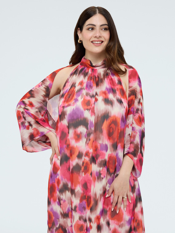 Georgette shrug with print