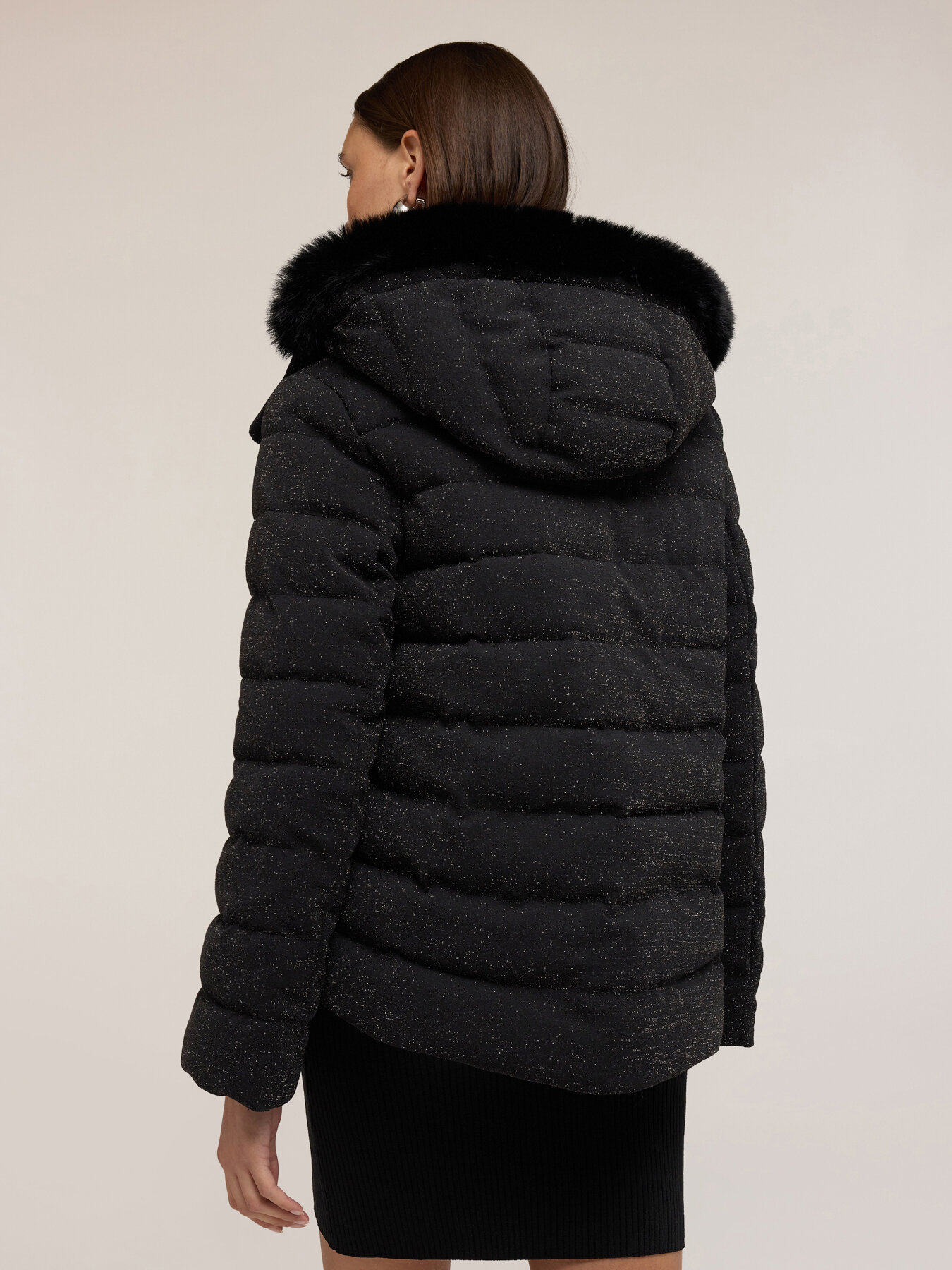 Doudoune lourde paillet&eacute;e avec capuche image number 1