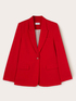 Veste à simple boutonnage en crêpe image number 4