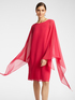 Elegant dress with cape image number 2