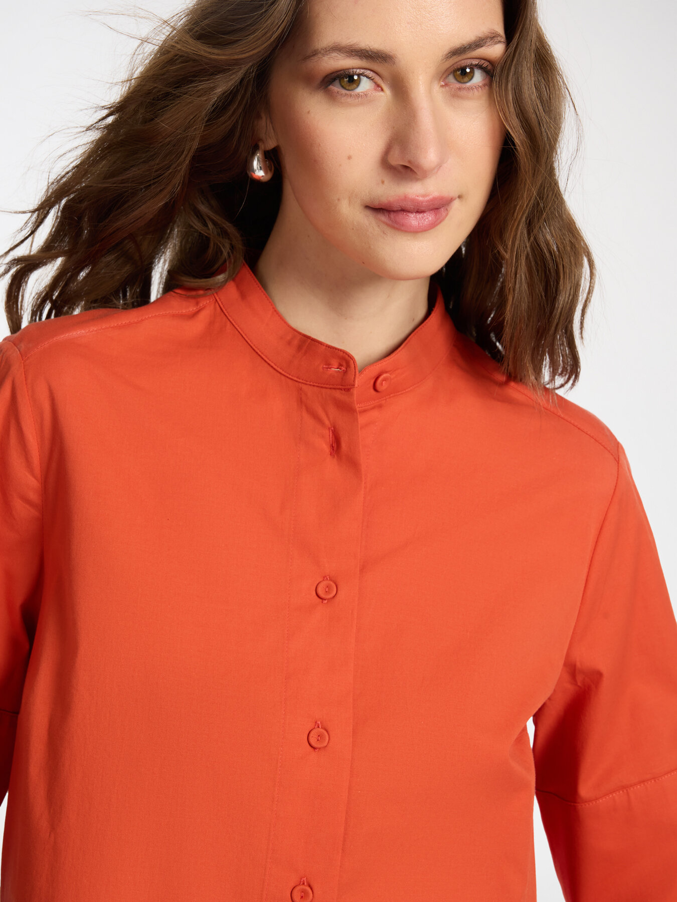 Camicia con collo alla coreana image number 3