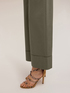 Wide trousers with openwork detail image number 2