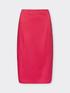 Solid color straight skirt image number 4