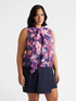 Printed top with ruffles image number 2