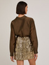 Einfarbige Hemdbluse aus Lyocell-Mischung image number 1