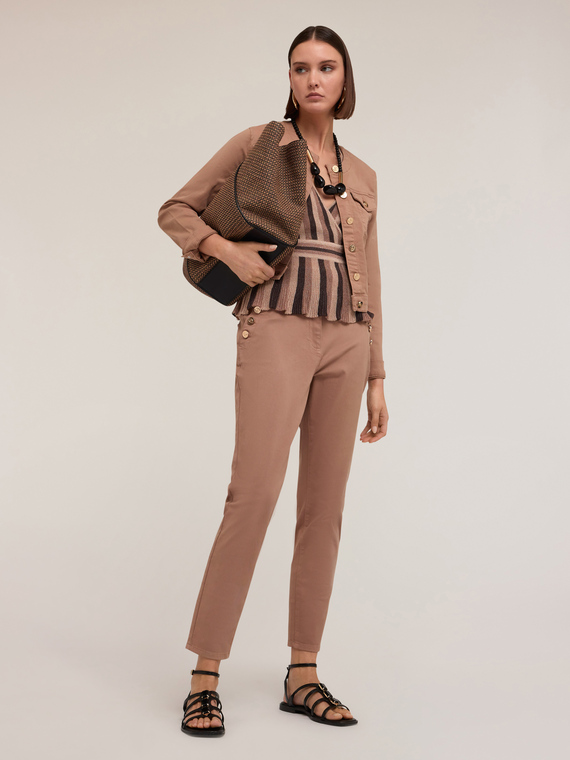 Blousonjacke aus Drillich