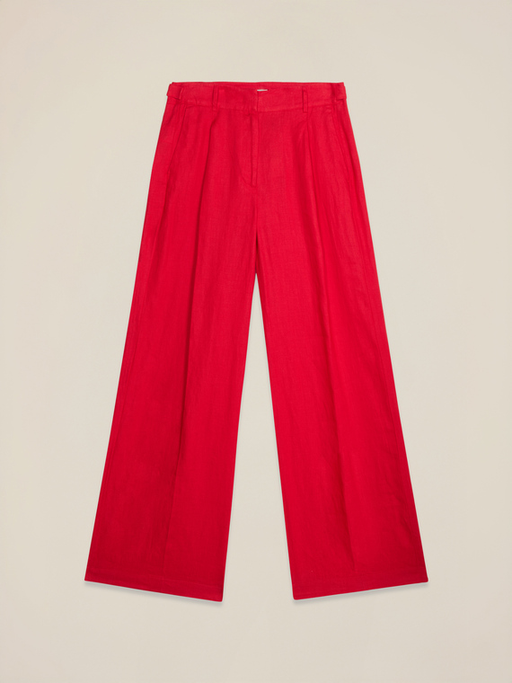 100% linen palazzo pants
