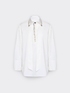 Camicia in popeline con cristalli image number 4