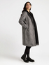 Hooded scuba fabric coat image number 0