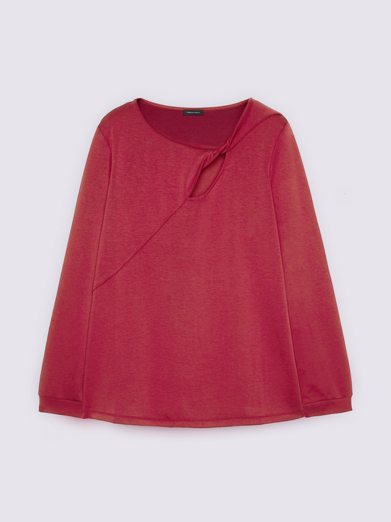 Scuba T-shirt with cut-out detail