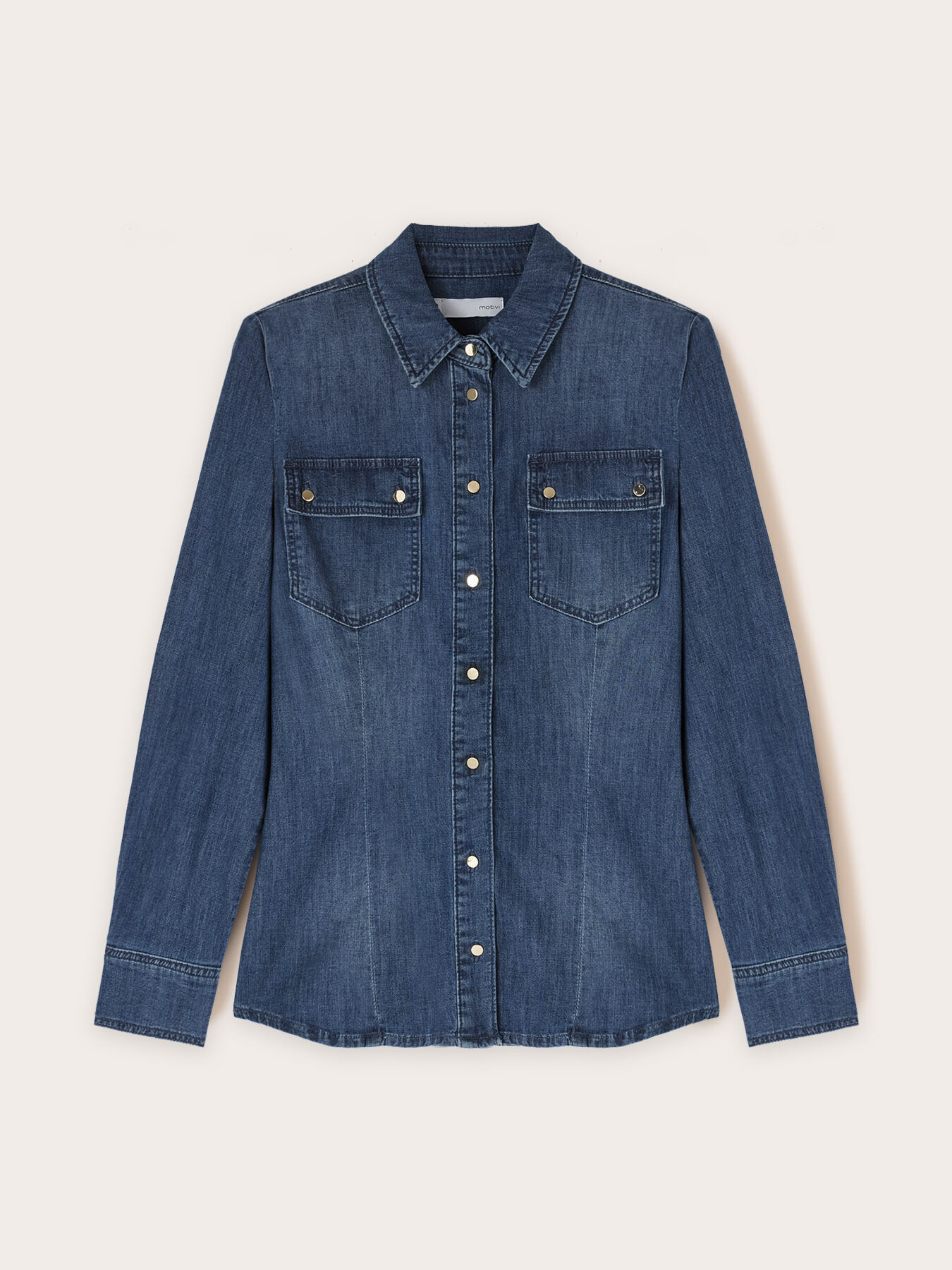 Denim shirt image number 4