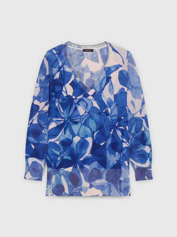 Pullover mit Blumendruck all over